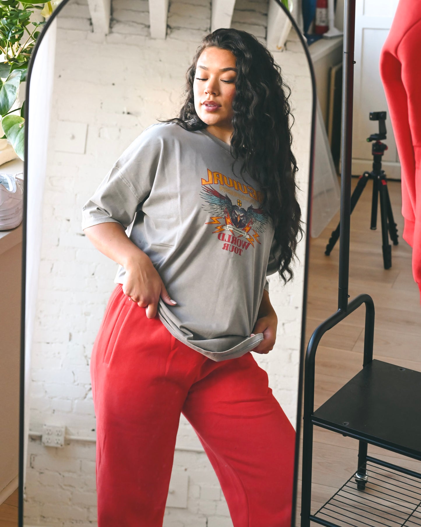Vintage Gray "Revival" Oversized Tee // SHARE STUDIO BRAND