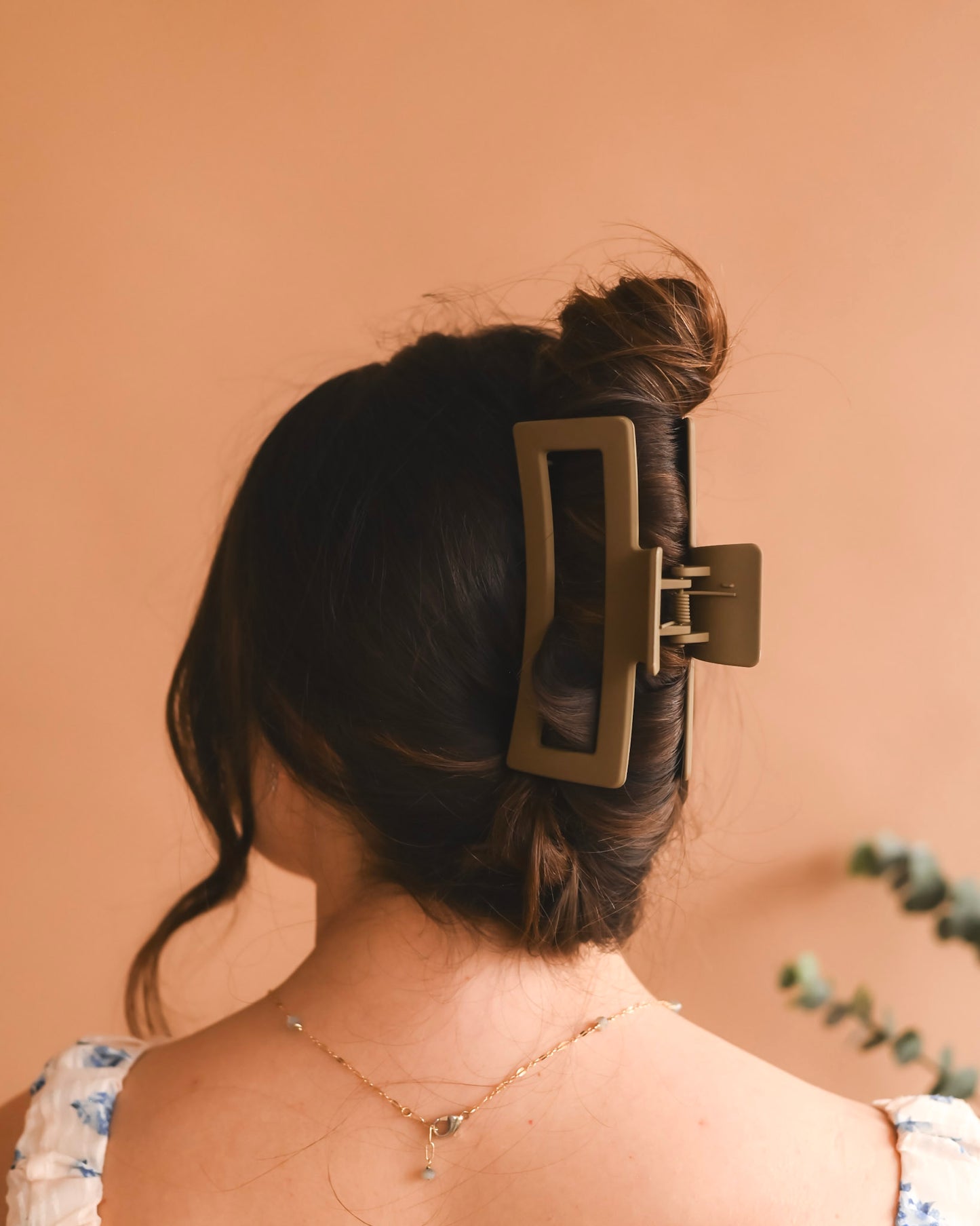 Brown Matte Jumbo Claw Clip