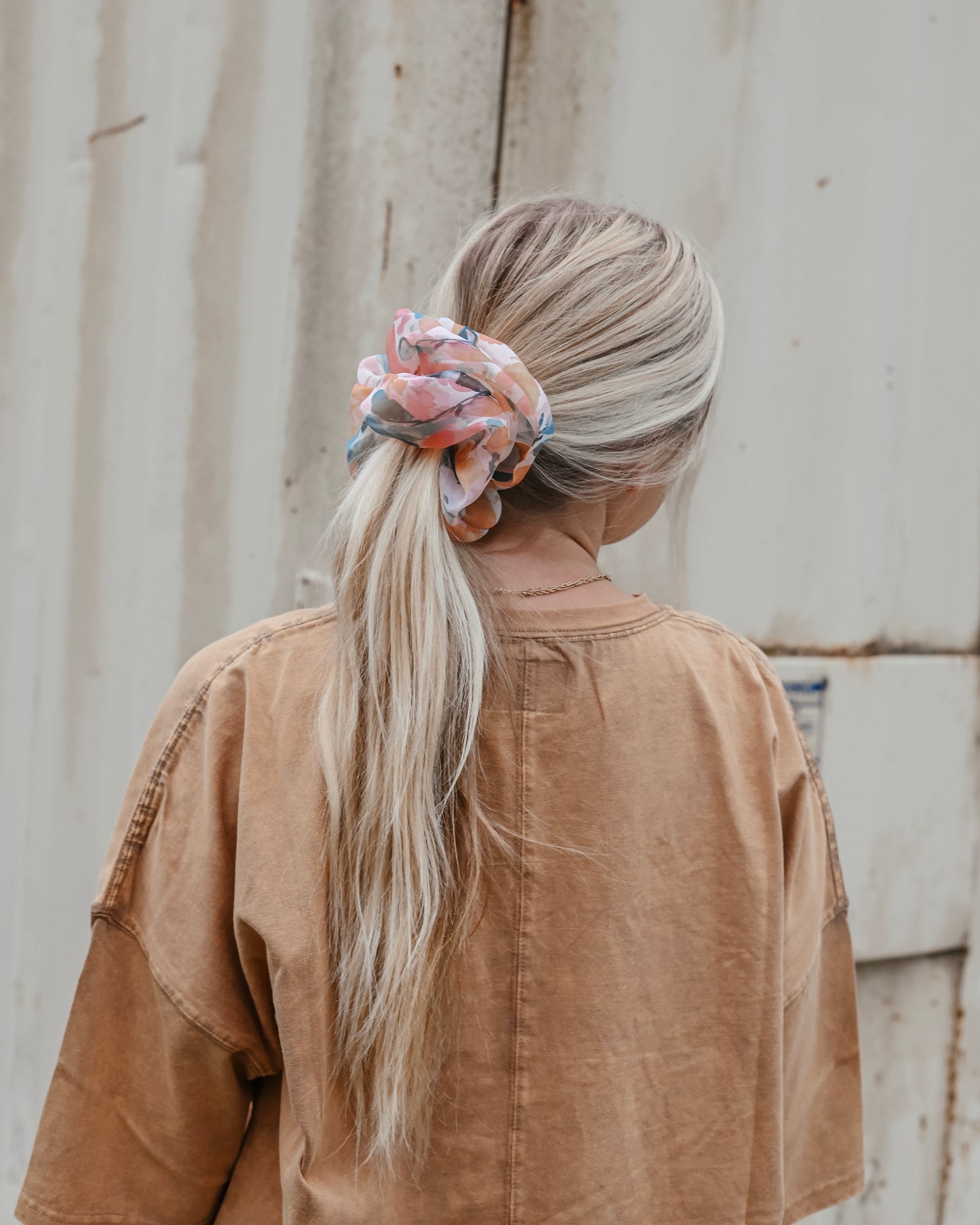 Pastel Watercolor XL Scrunchie