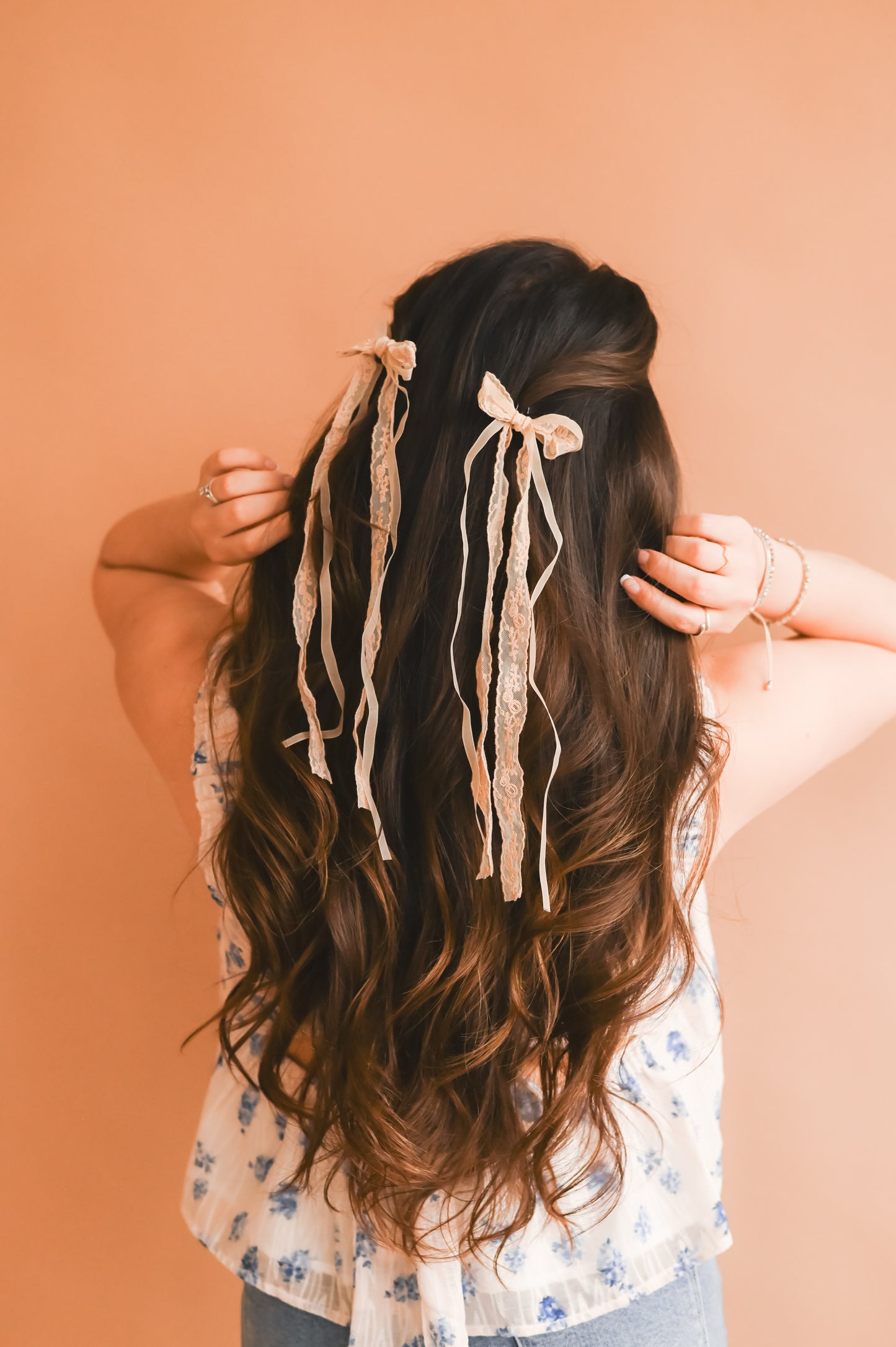 Lace Bow Clip