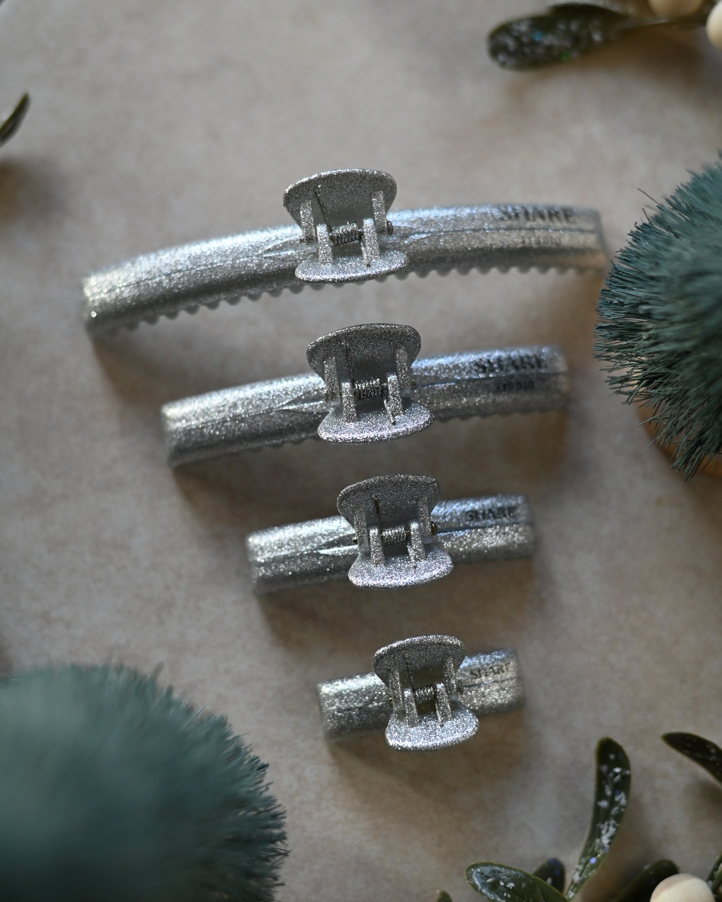 Silver Glitter Mega Hold Clip