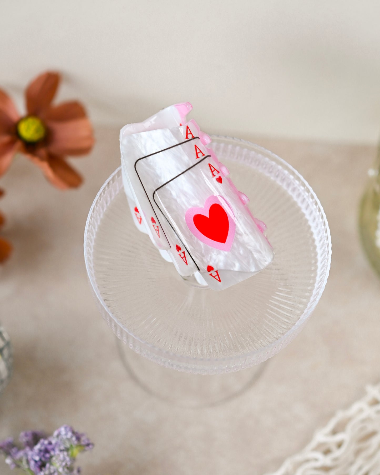 Ace of Hearts Claw Clip