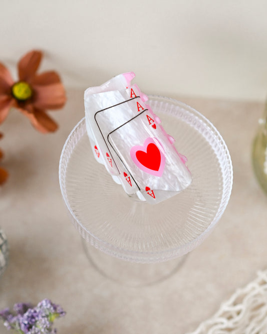Ace of Hearts Claw Clip