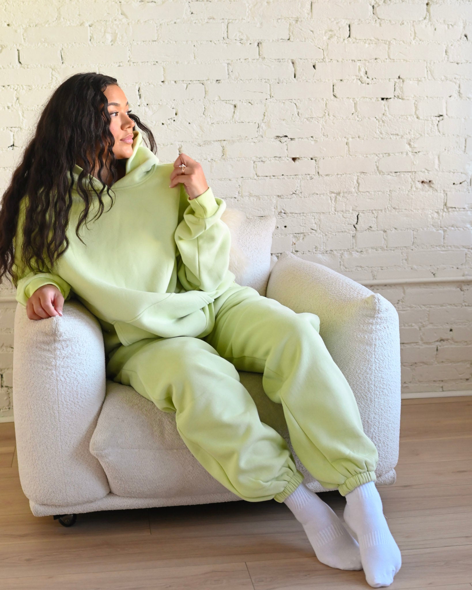 Key Lime Green Ultra Cozy Fleece // Sweatpants – Share Studio