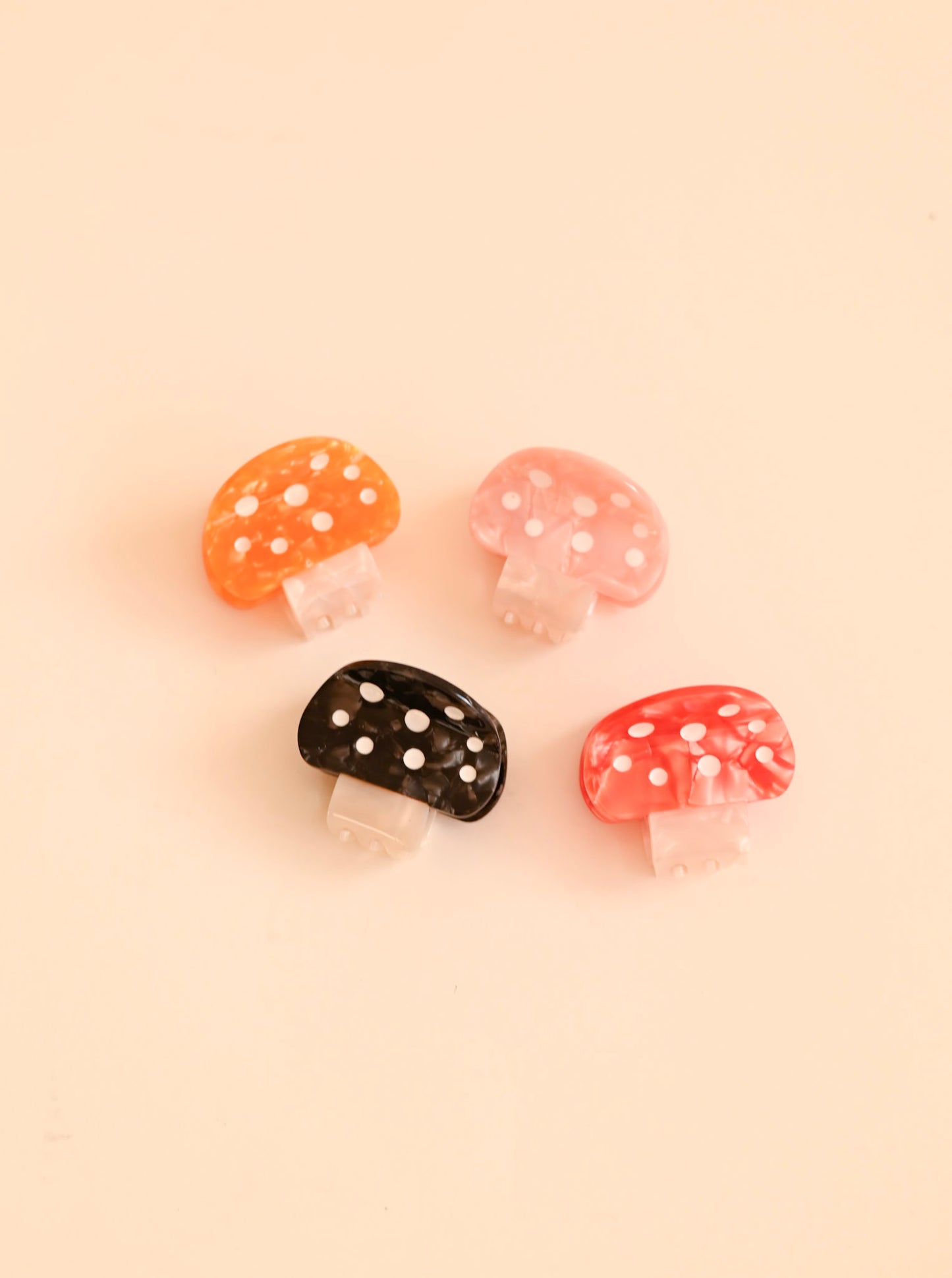 Mini Mushroom Claw Clips // Eco Conscious