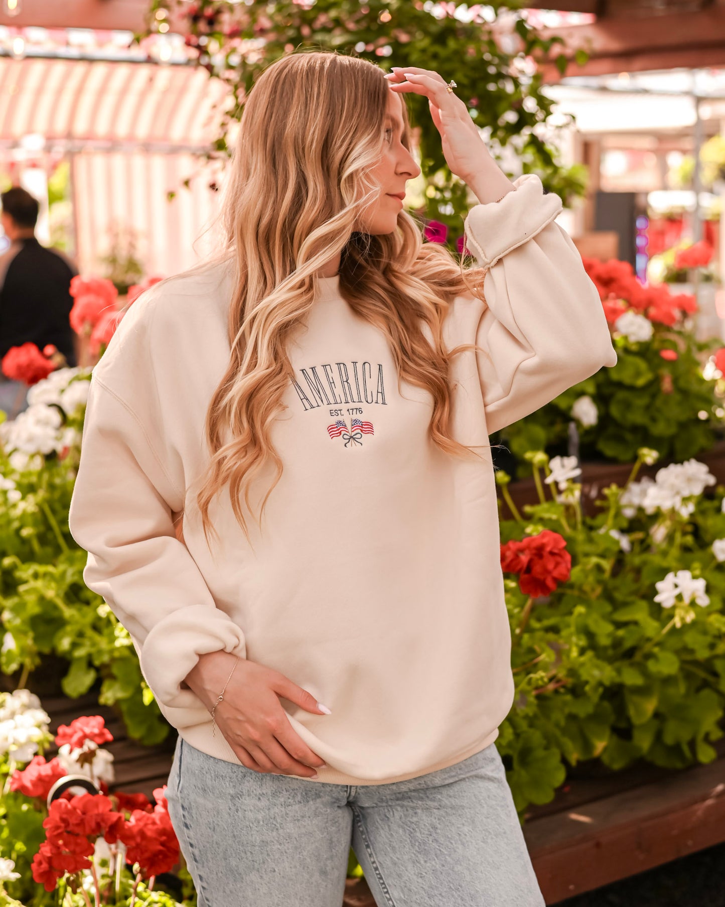 Miss Americana Embroidered Crew