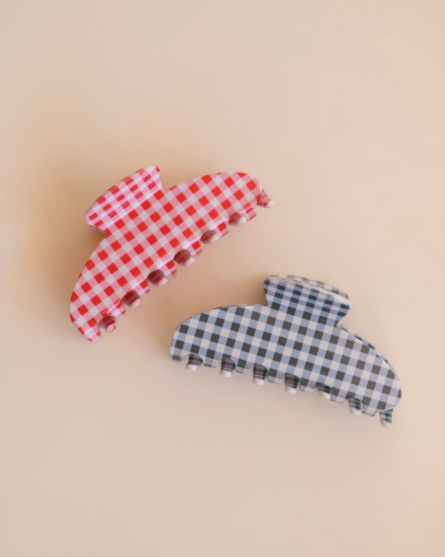 Gingham Midi Claw