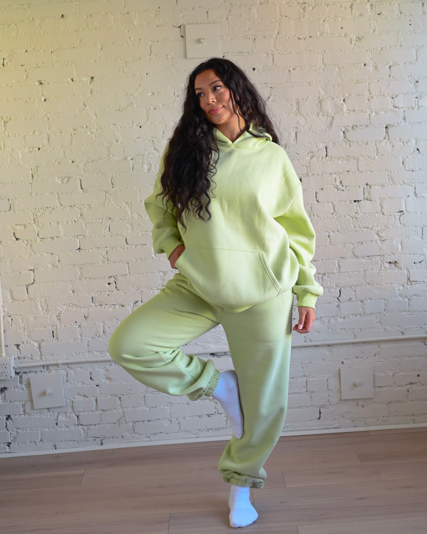 Key Lime Green Ultra Cozy Fleece // Hoodie