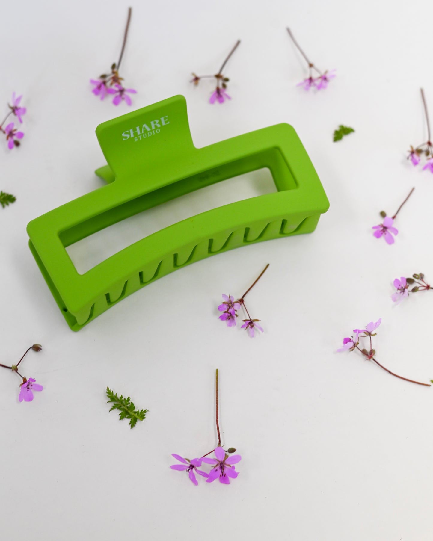 Green Matte Jumbo Claw Clip