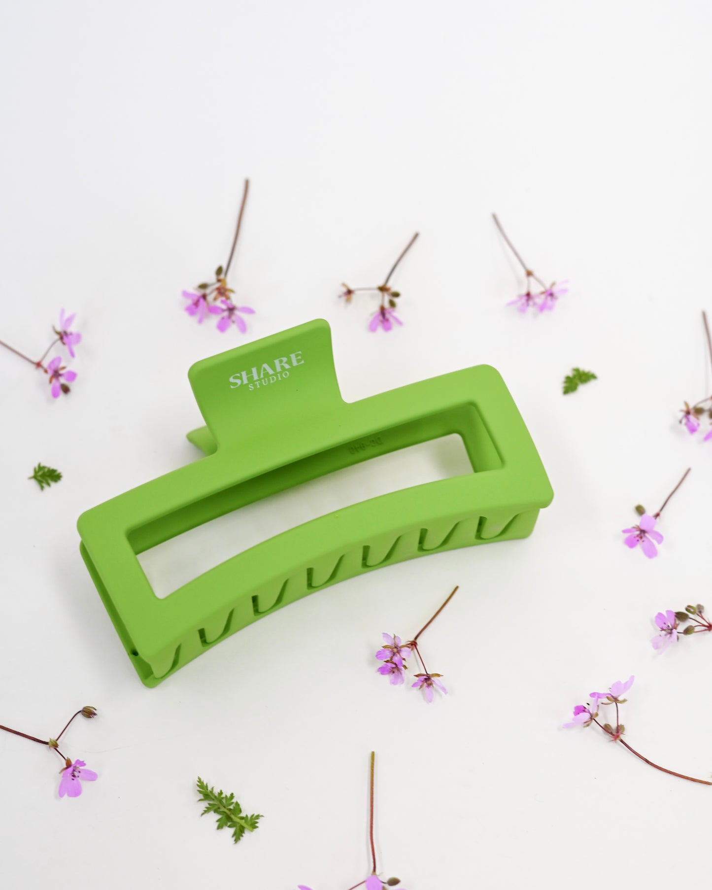 Green Matte Jumbo Claw Clip