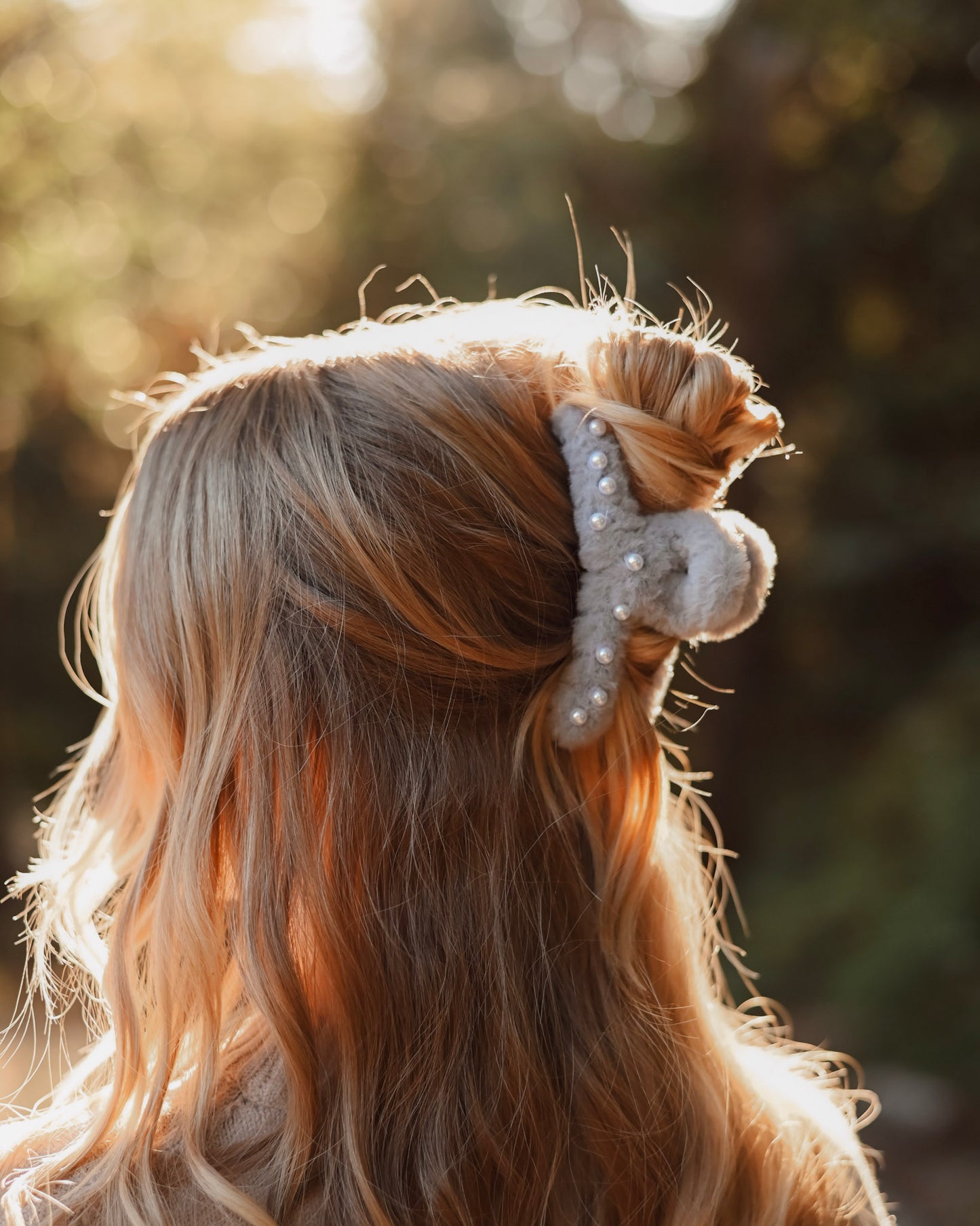 Plush & Pearls Claw Clip