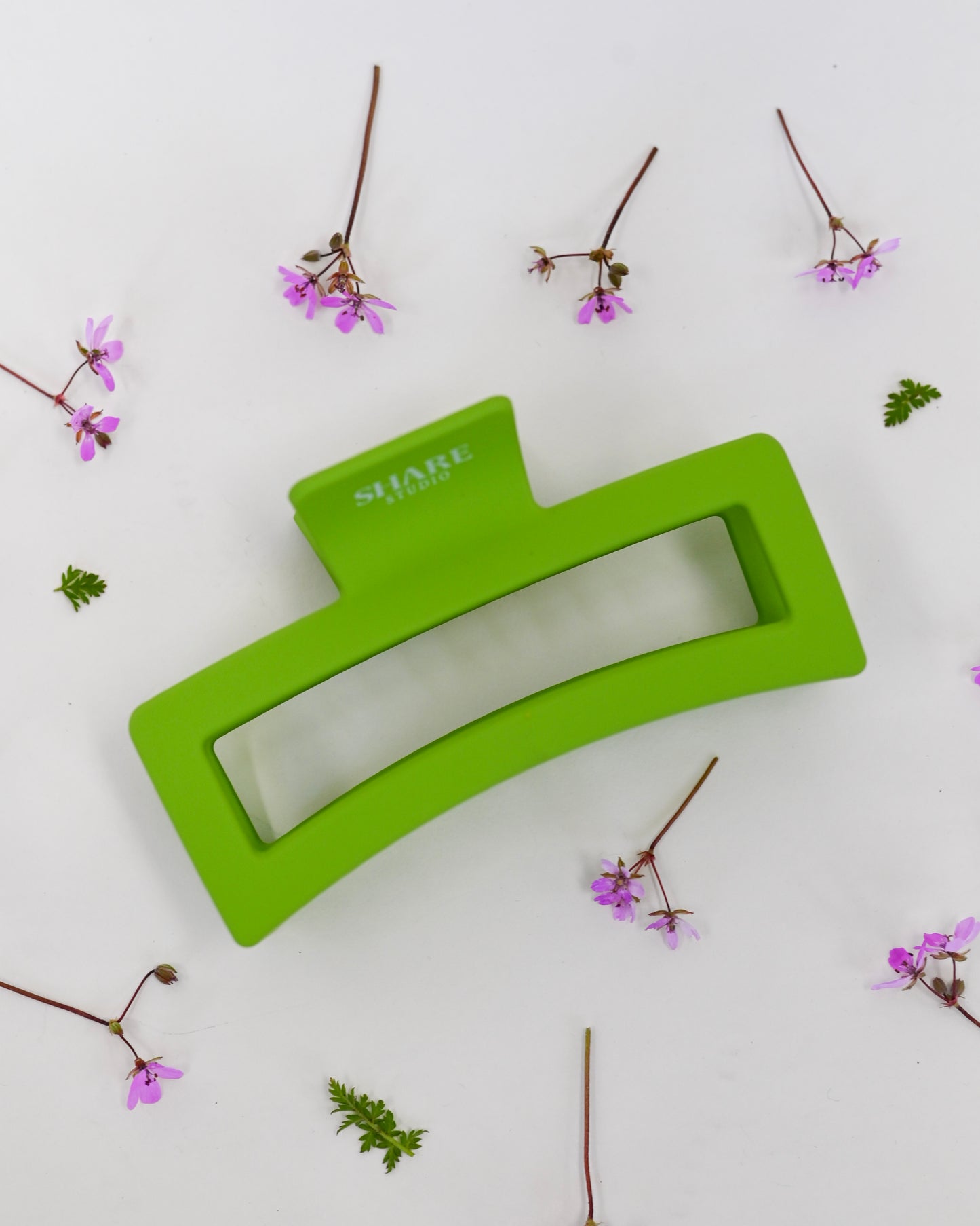 Green Matte Jumbo Claw Clip
