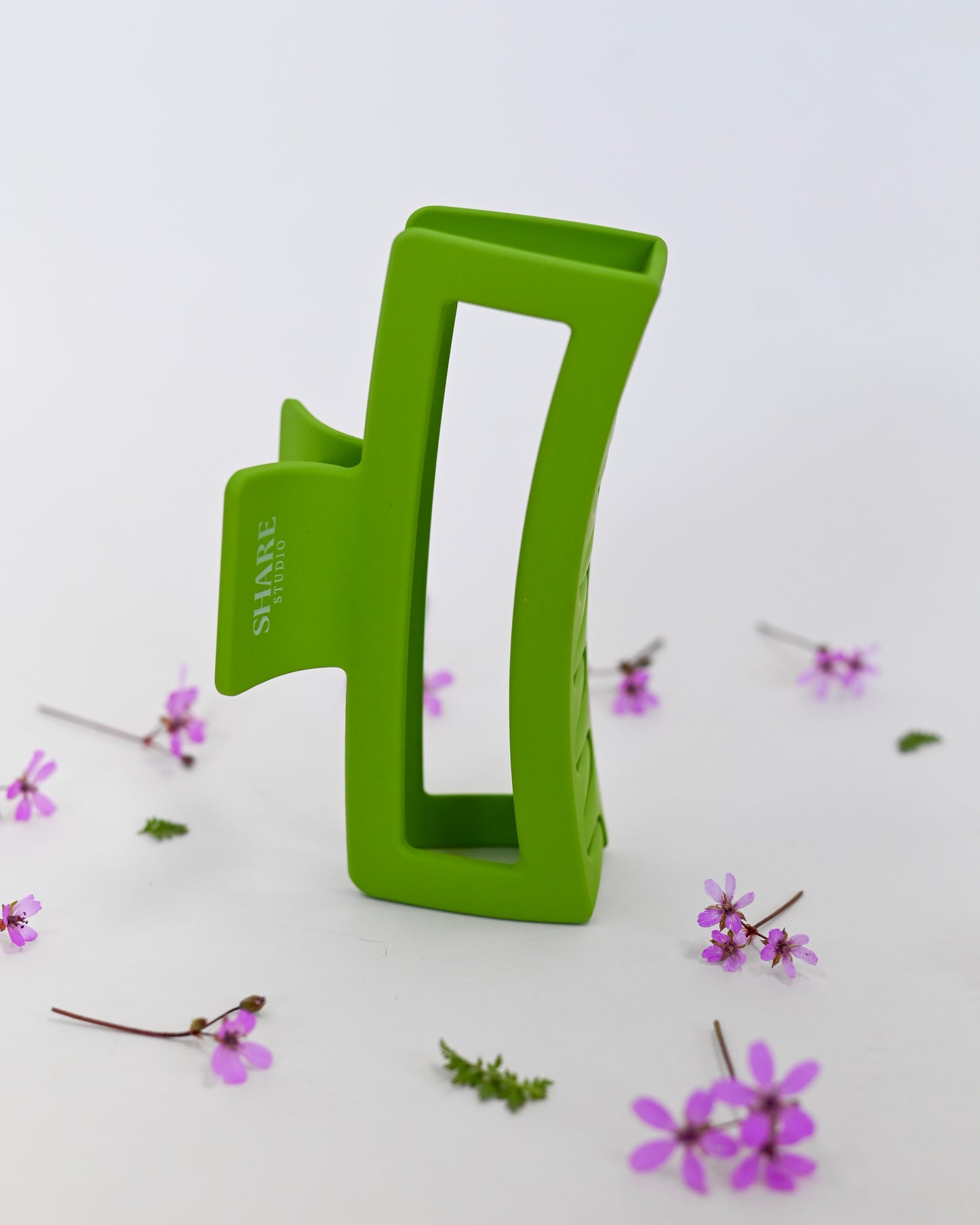 Green Matte Jumbo Claw Clip