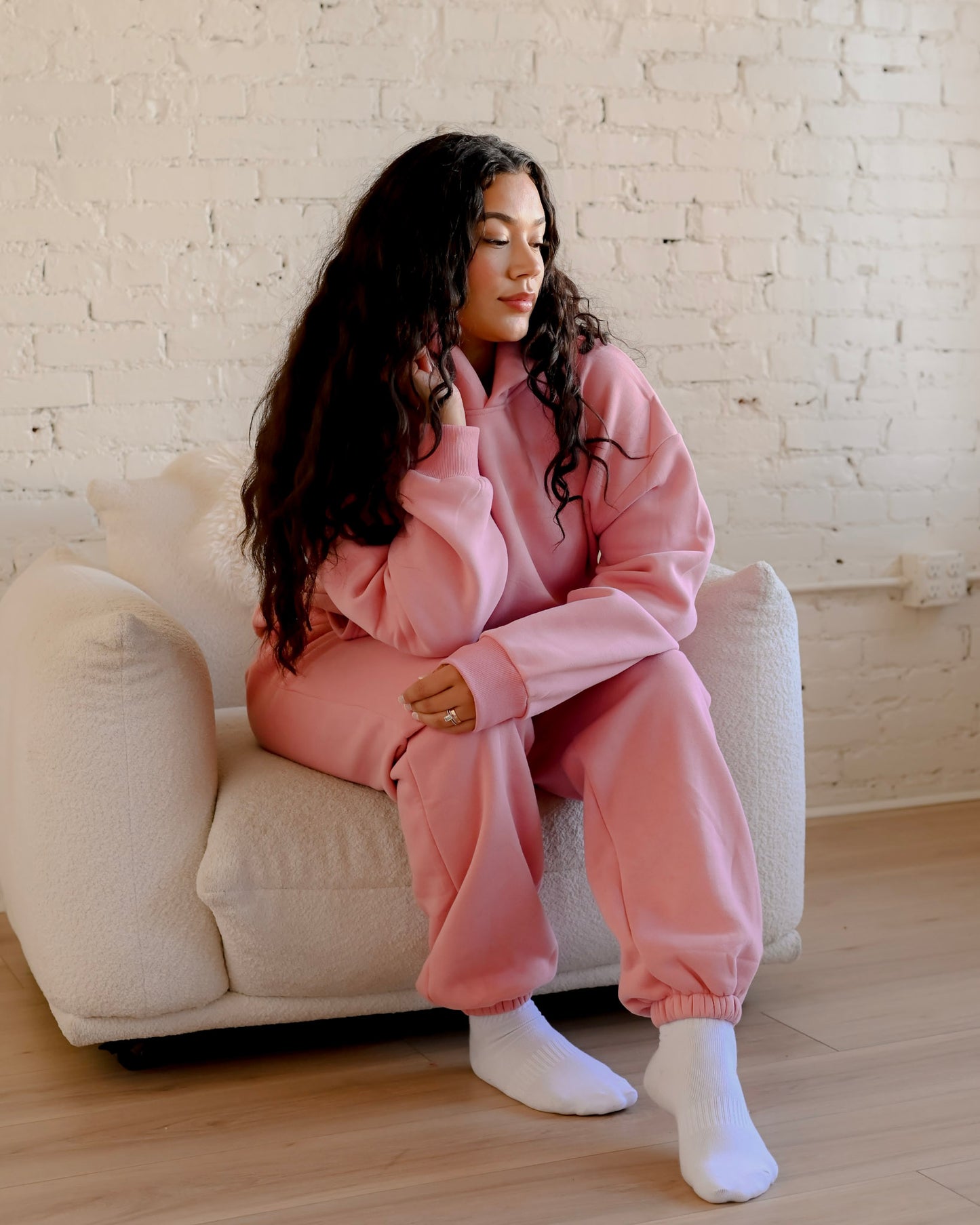PREORDER Blossom Pink Ultra Cozy Fleece Sweat set