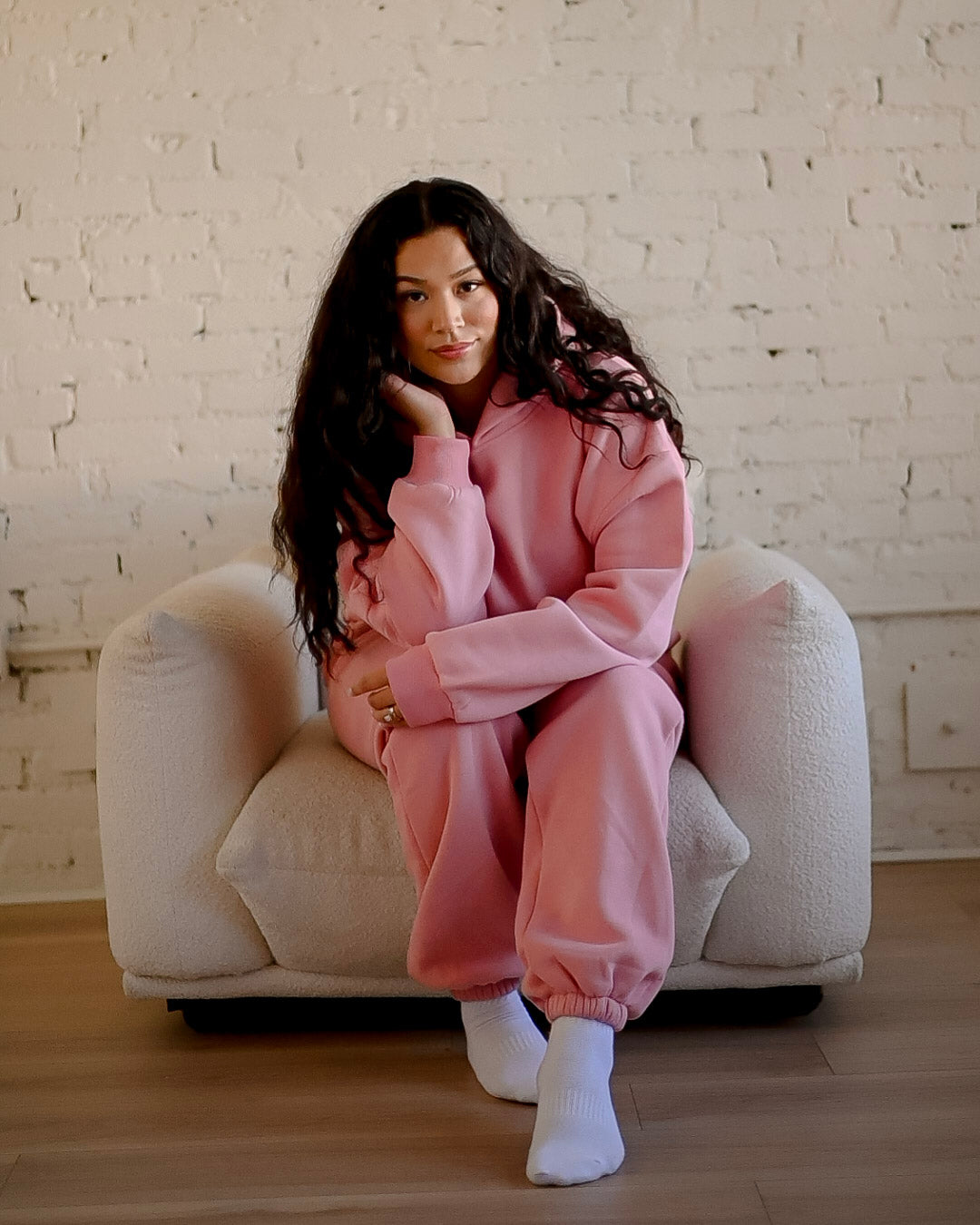 PREORDER Blossom Pink Ultra Cozy Fleece Sweat set