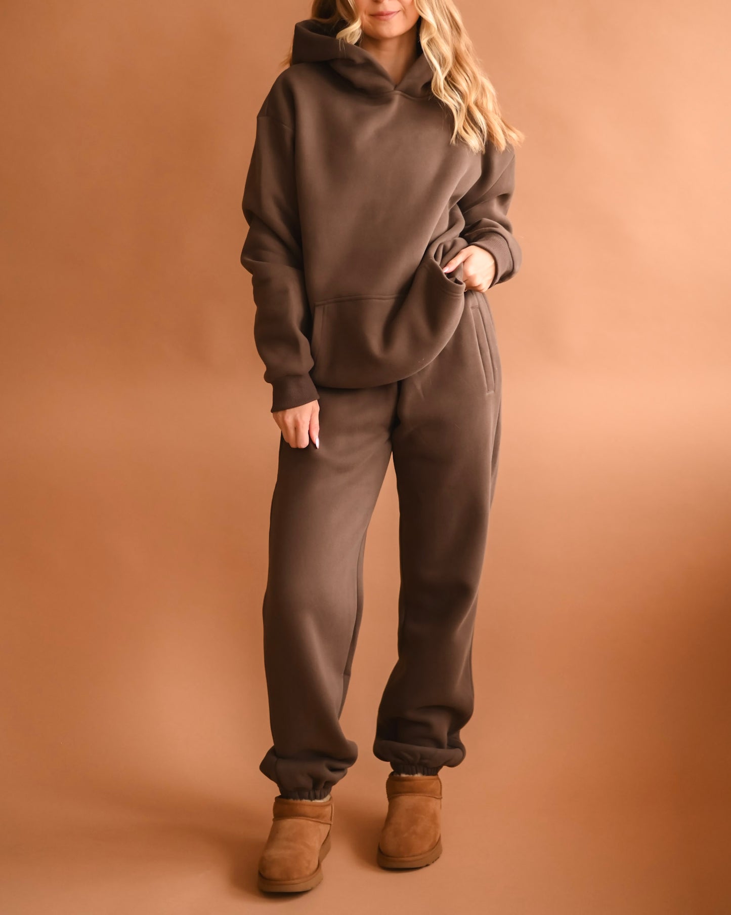 Brown Ultra Cozy Fleece // Hoodie