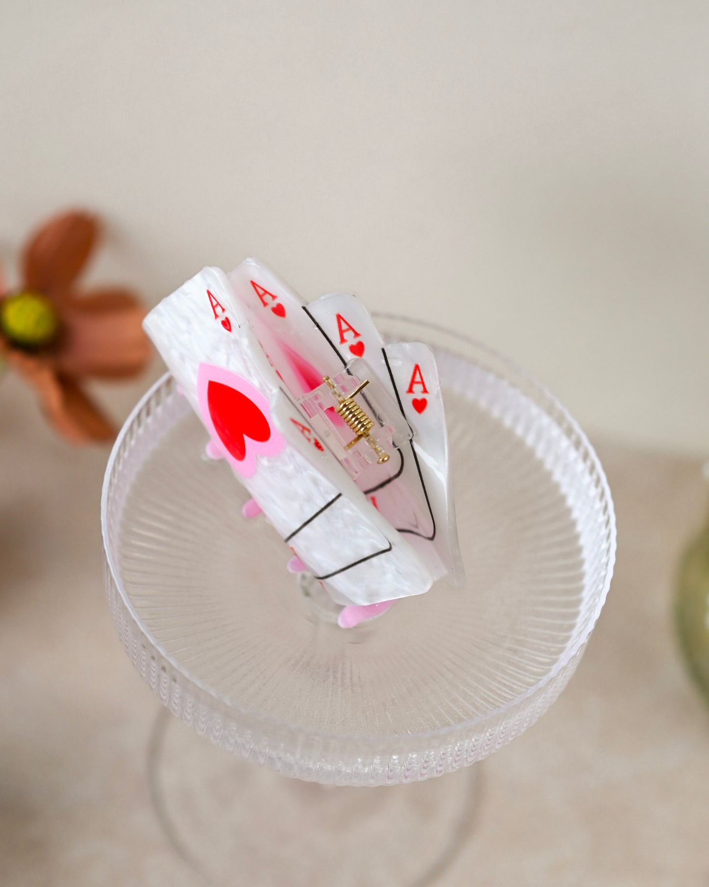 Ace of Hearts Claw Clip