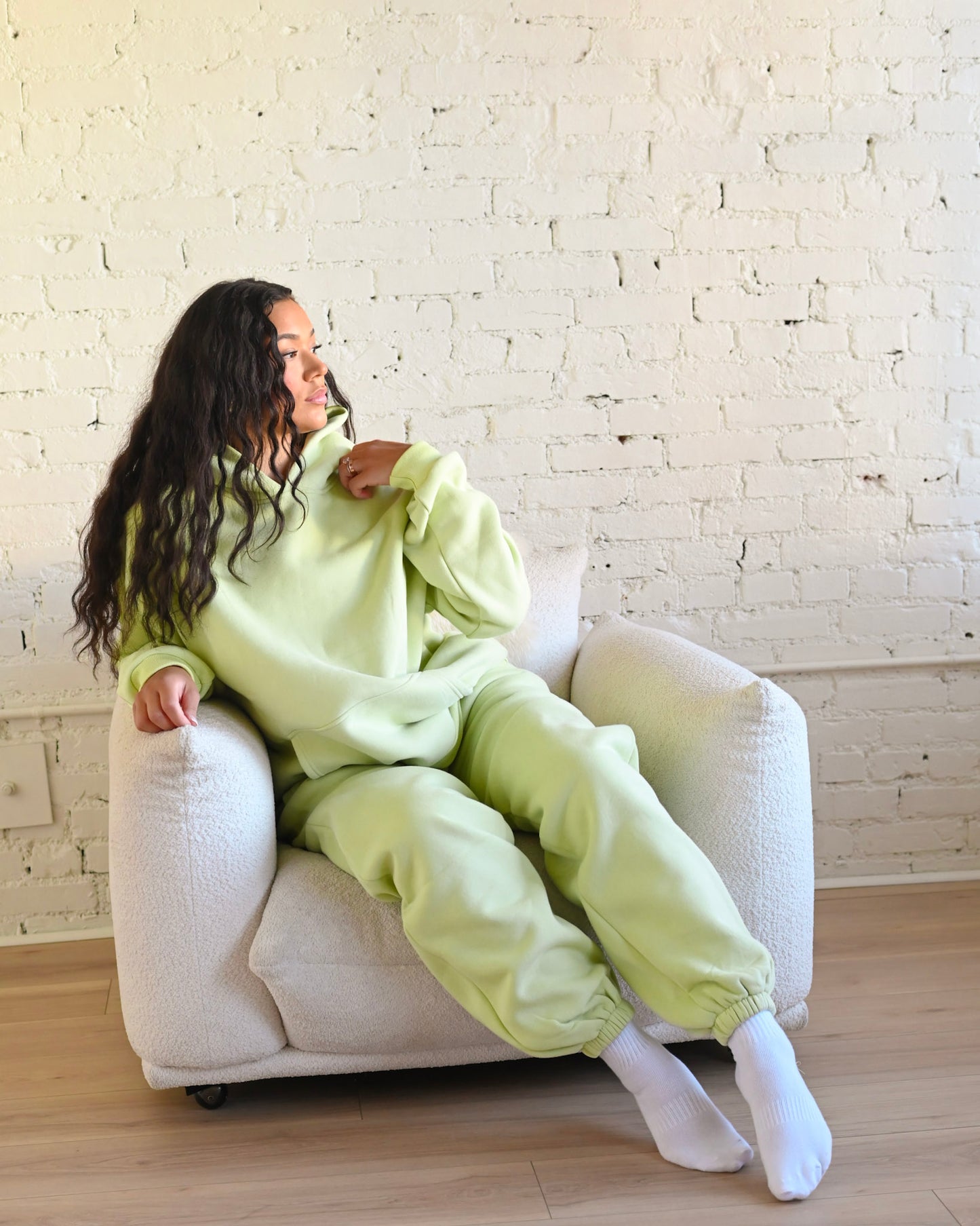 Key Lime Green Ultra Cozy Fleece // Hoodie