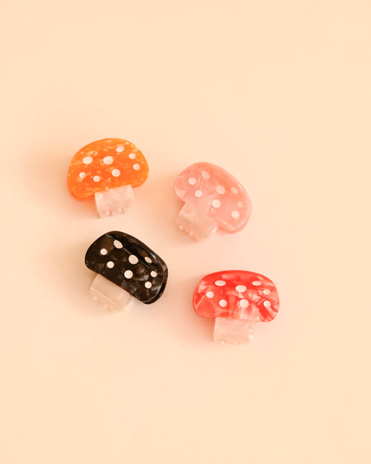 Mini Mushroom Claw Clips // Eco Conscious