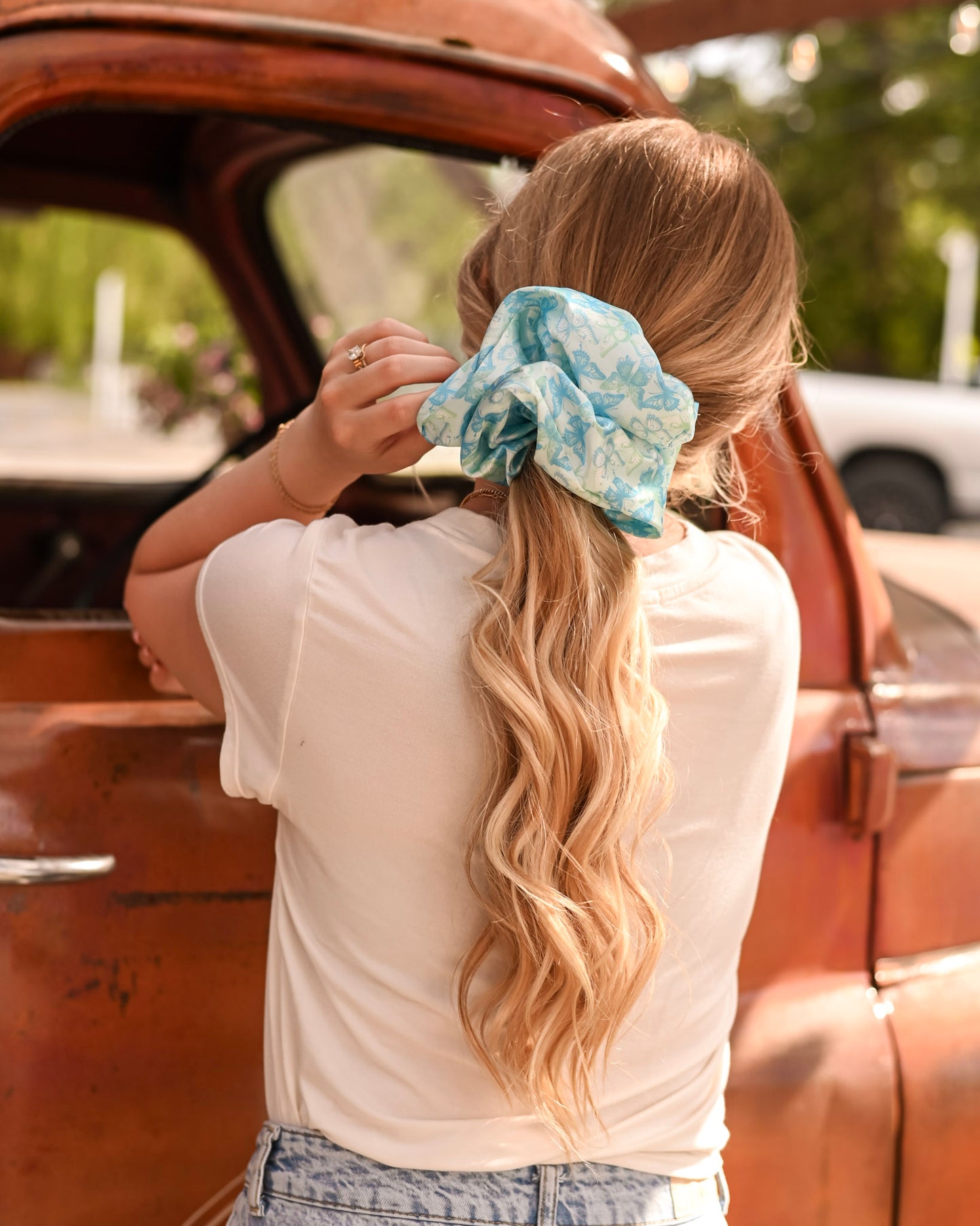 Butterfly Blues XL Scrunchie