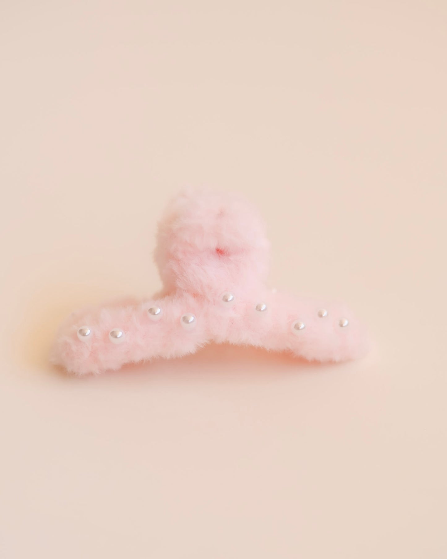 Plush & Pearls Claw Clip