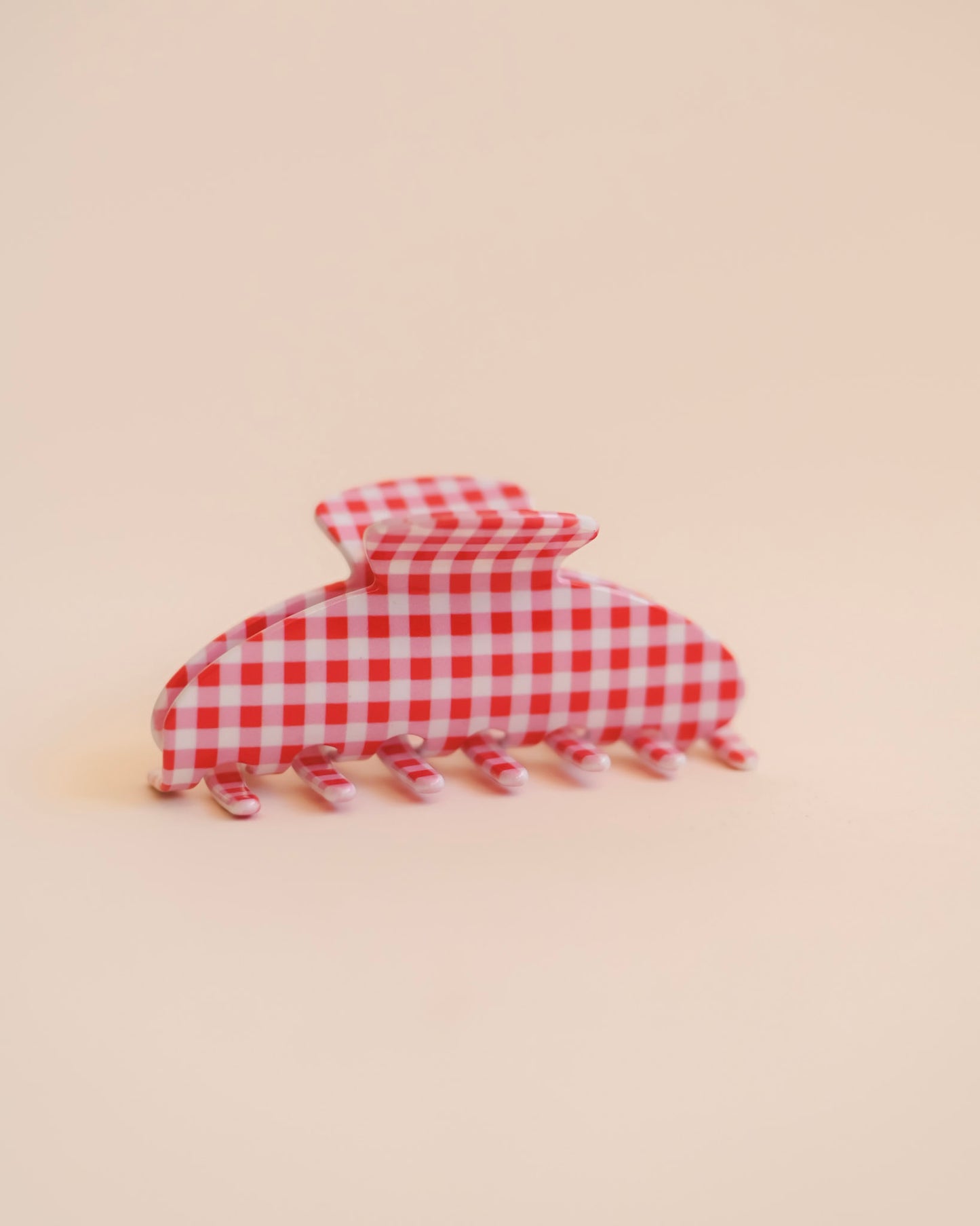 Gingham Midi Claw