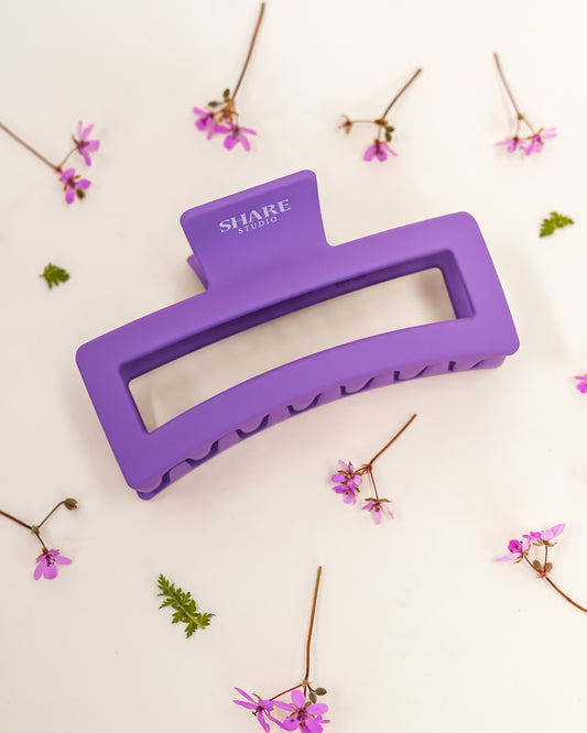 Purple Matte Jumbo Claw Clip