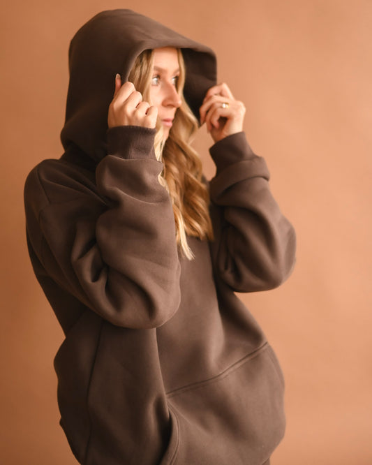 Brown Ultra Cozy Fleece // Hoodie