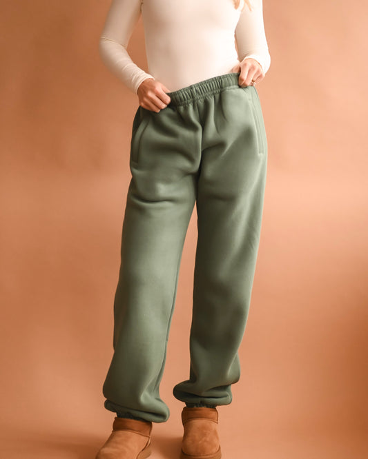 Hunter Green Ultra Cozy Fleece // Sweatpants