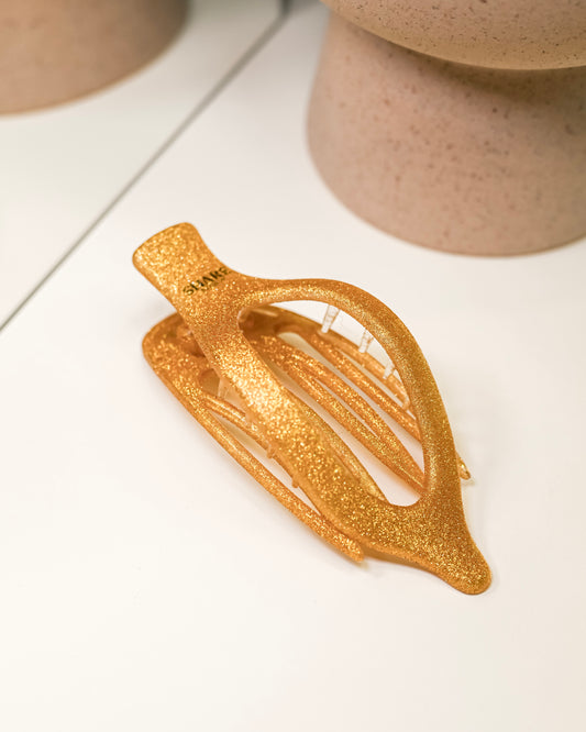 Gold Glitter Lay Flat Wide