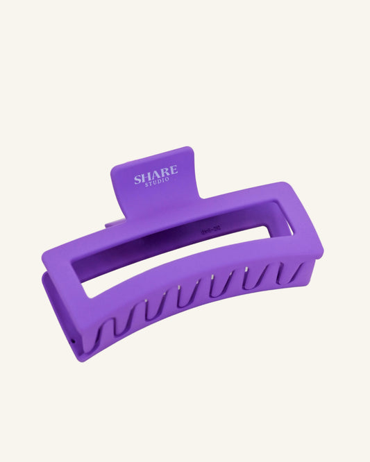 Purple Matte Jumbo Claw Clip