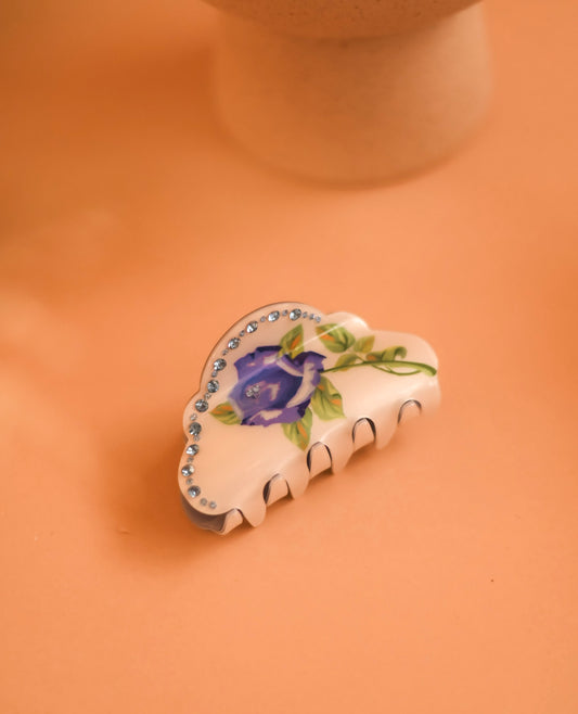 Royal Rose Claw Clip