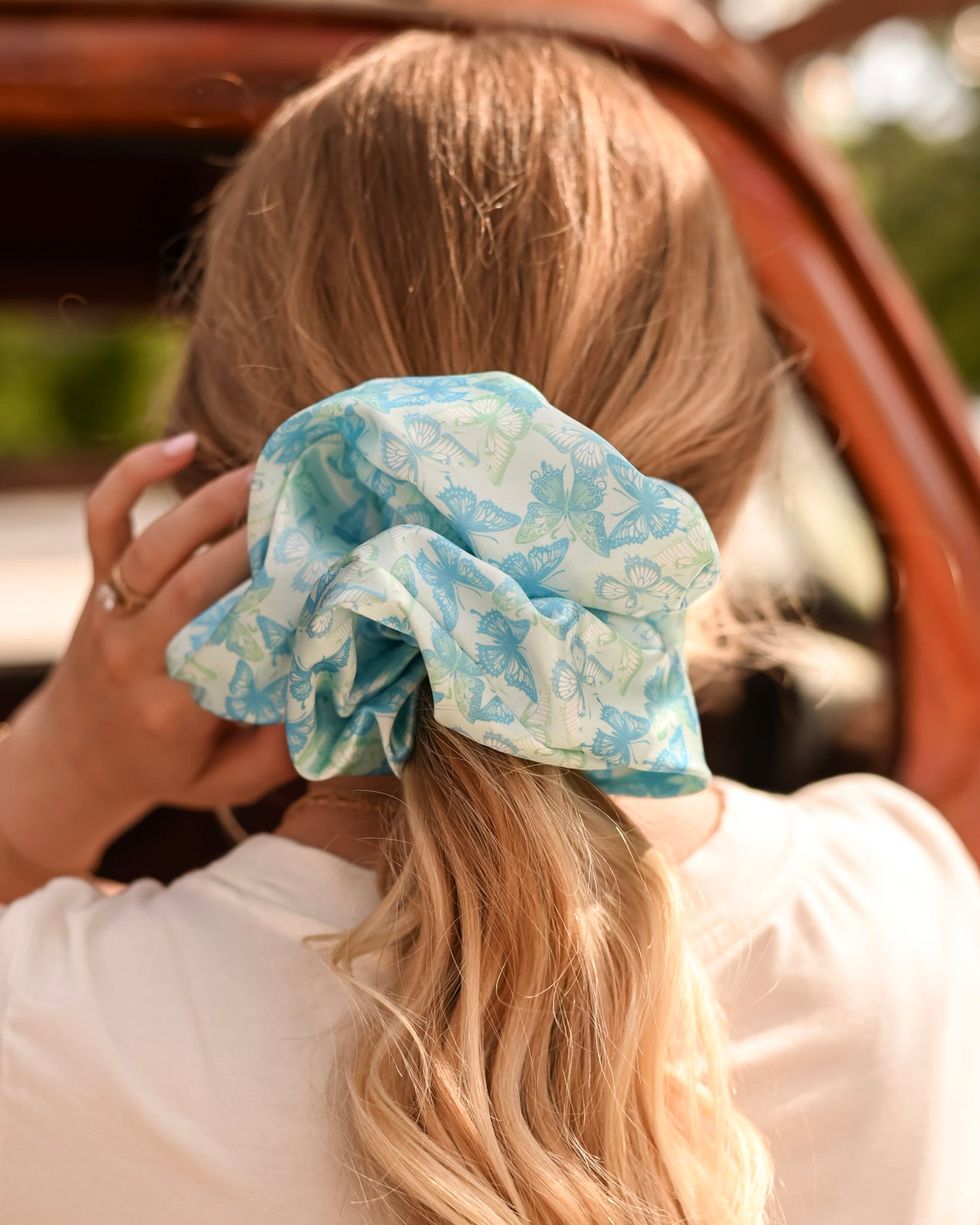 Butterfly Blues XL Scrunchie