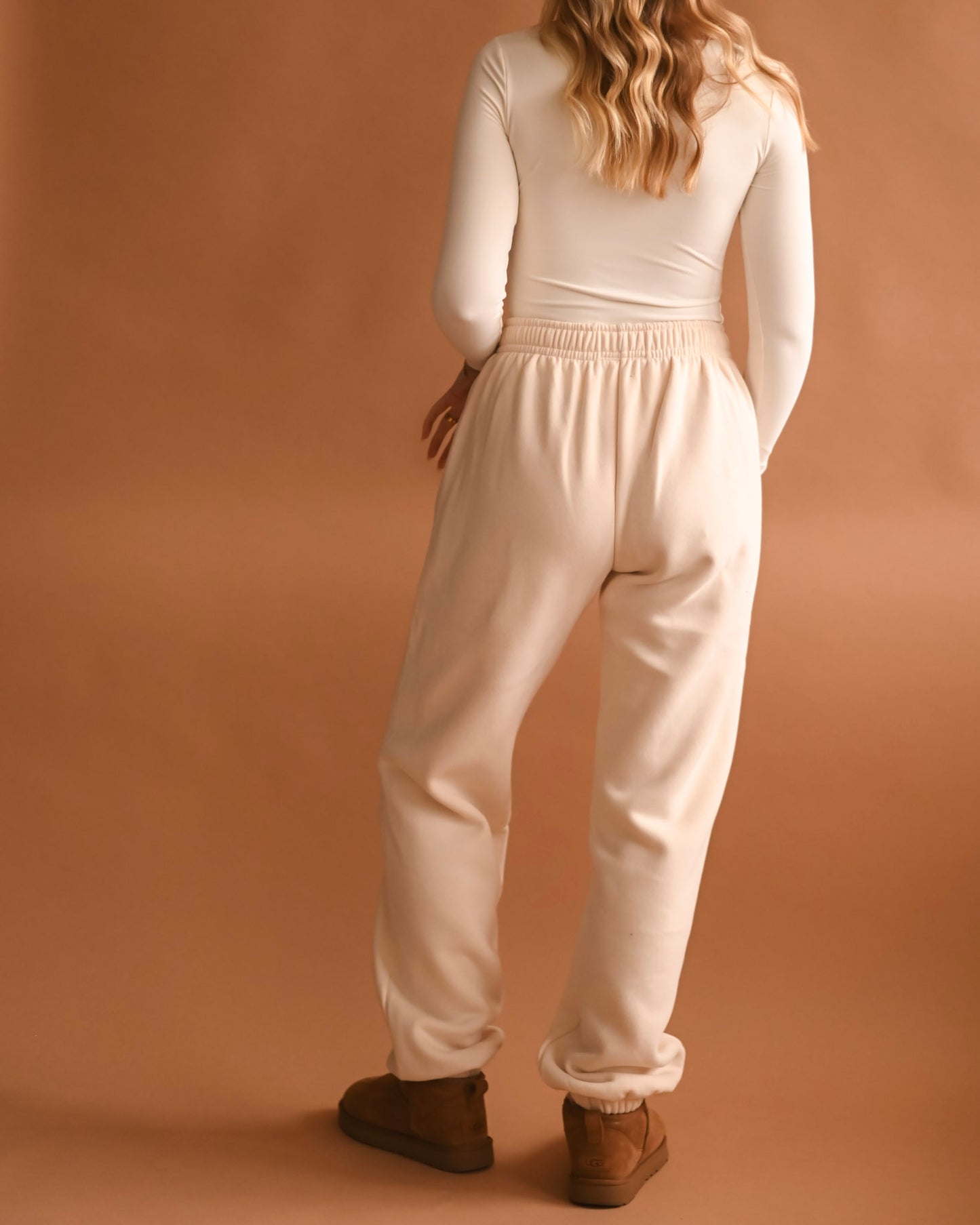 Cream Ultra Cozy Fleece // Sweatpants