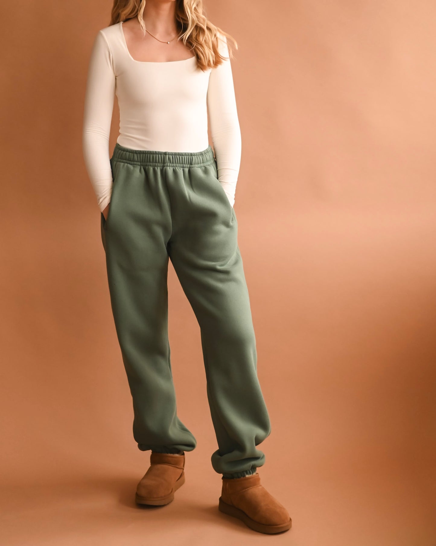 Hunter Green Ultra Cozy Fleece // Sweatpants