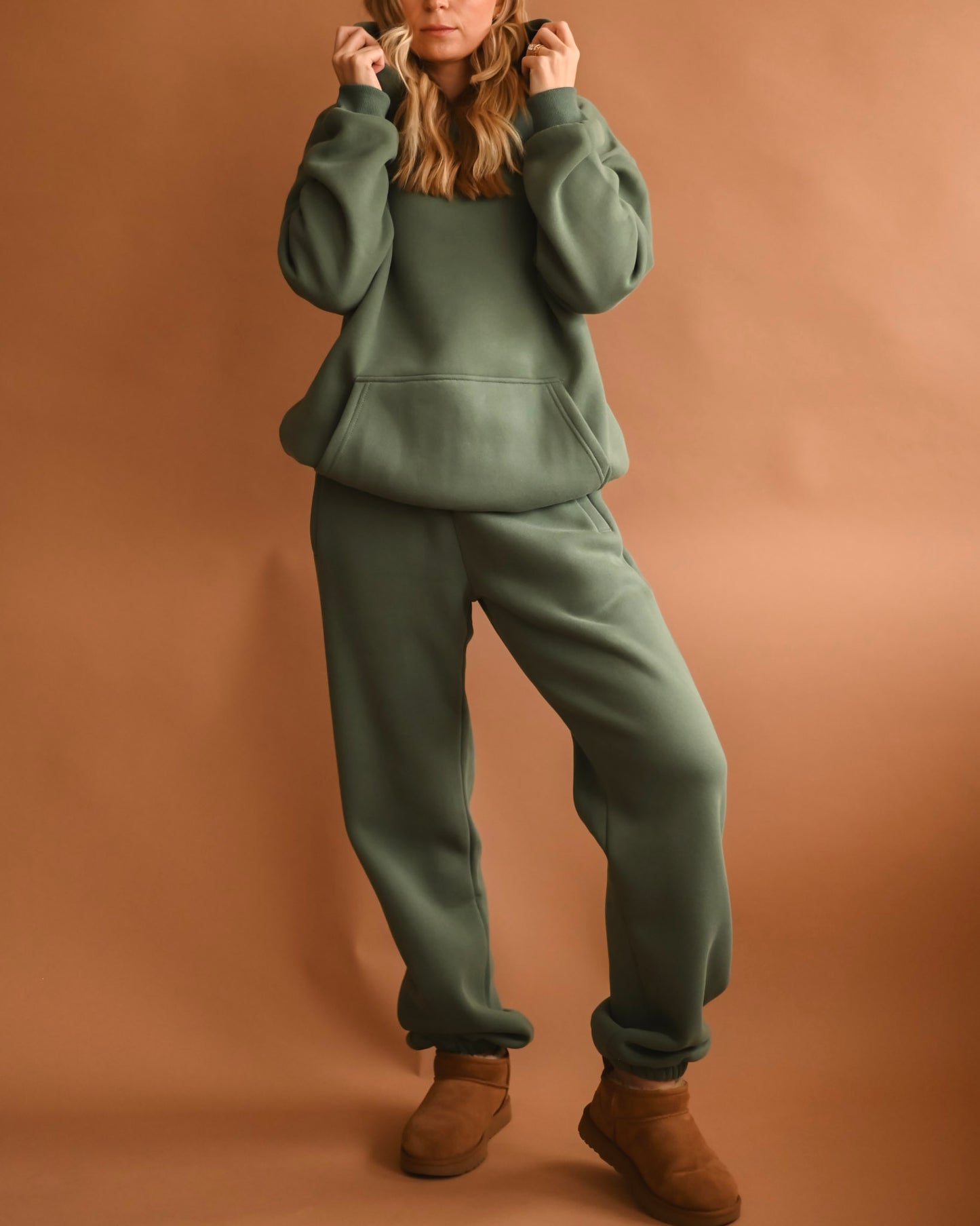 Hunter Green Ultra Cozy Fleece // Hoodie