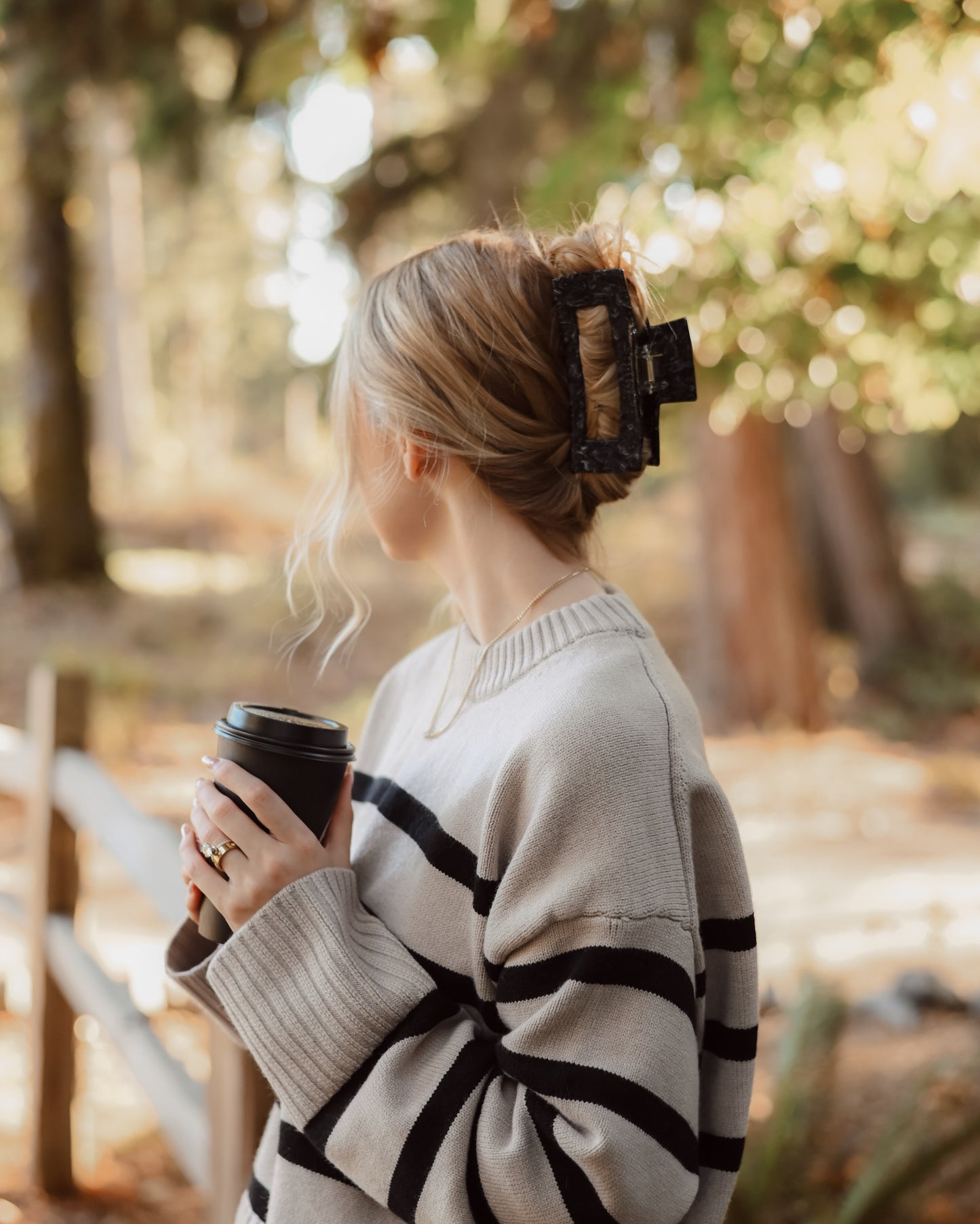 Marquina Marble Jumbo Claw // Eco-Conscious