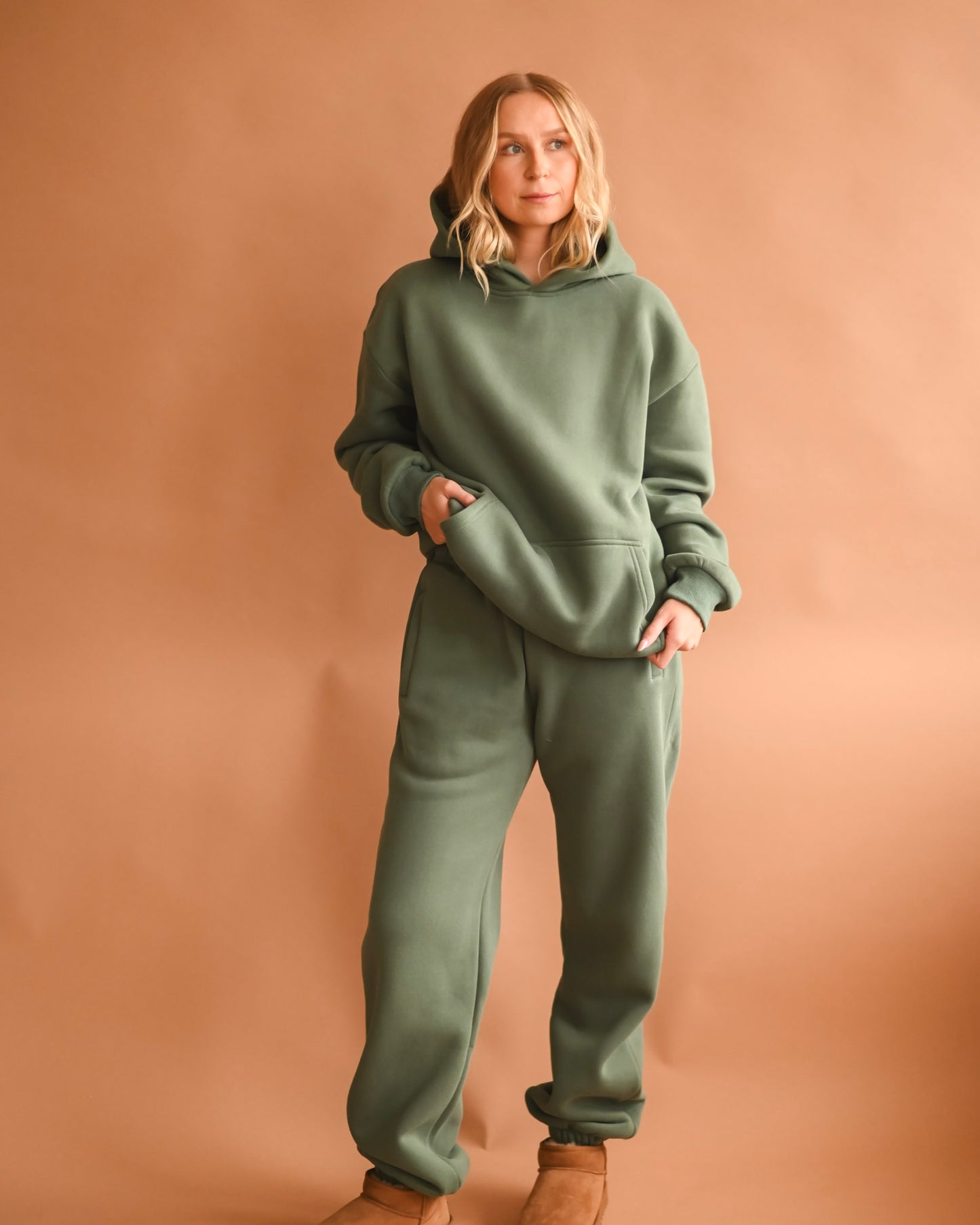 Hunter Green Ultra Cozy Fleece // Hoodie