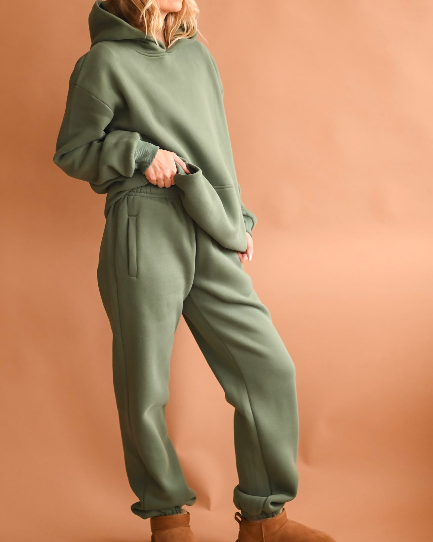 Hunter Green Ultra Cozy Fleece // Sweatpants