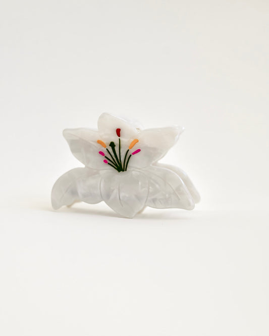 Opal Lily Claw Clip