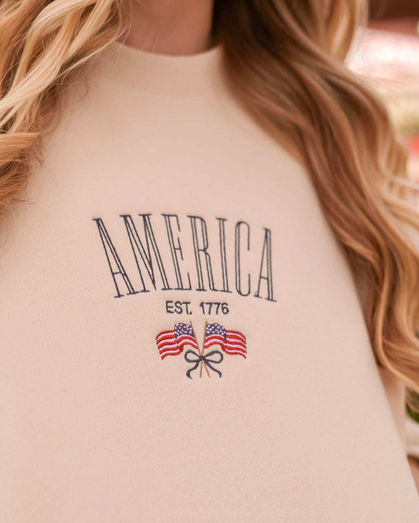 Miss Americana Embroidered Crew