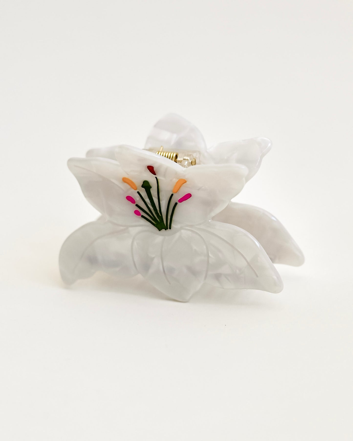 Opal Lily Claw Clip