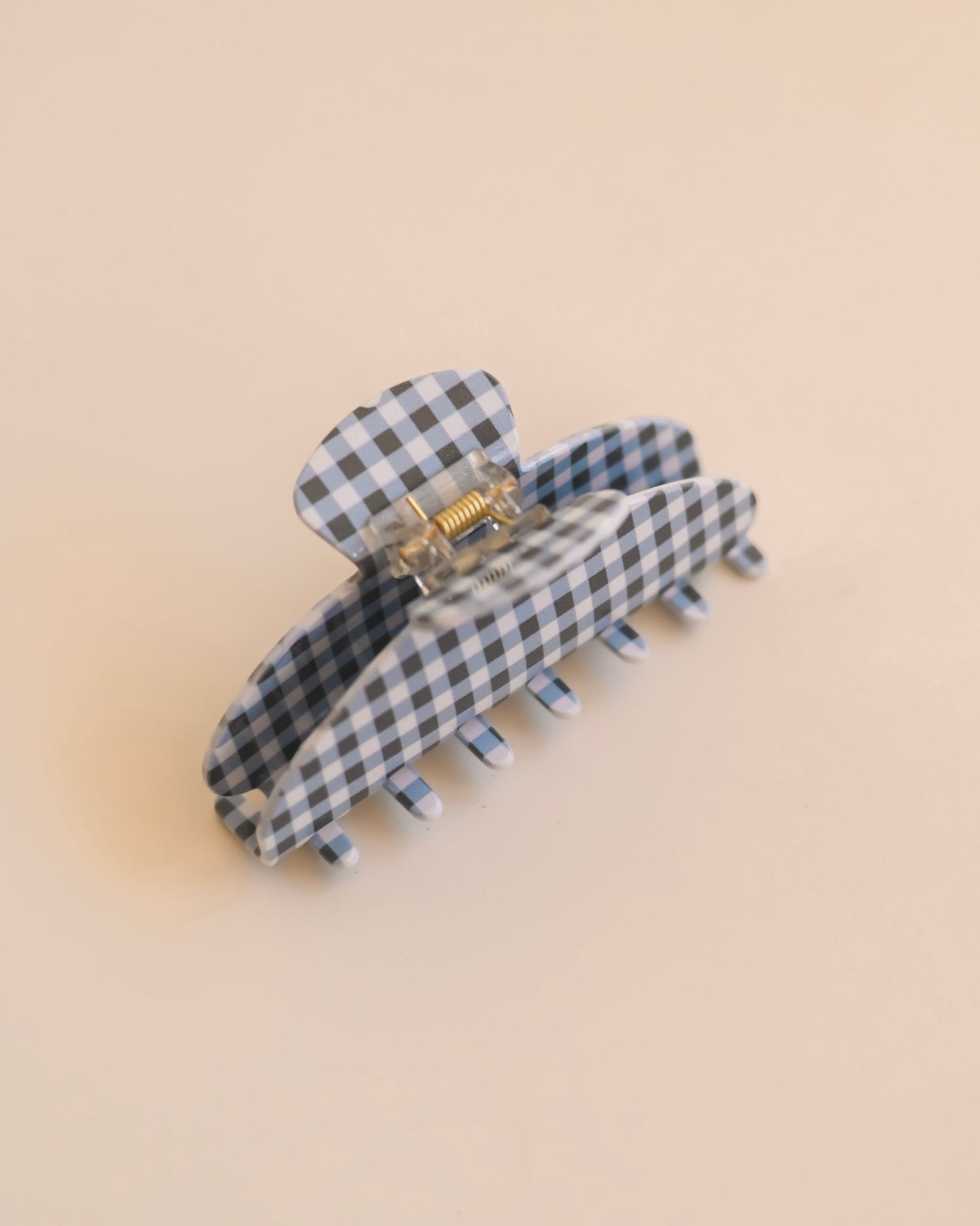Gingham Midi Claw