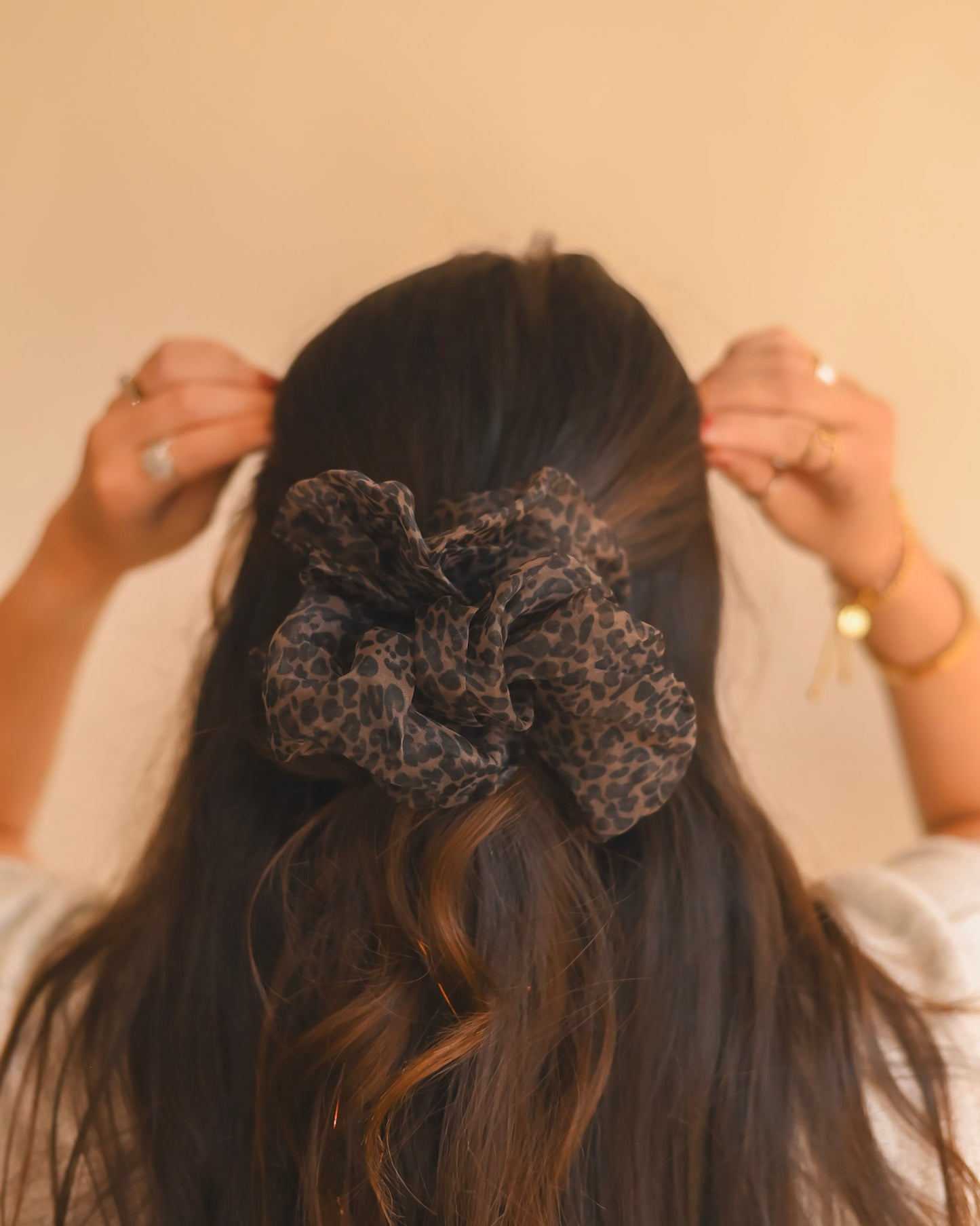 Midnight Leopard XL Scrunchie