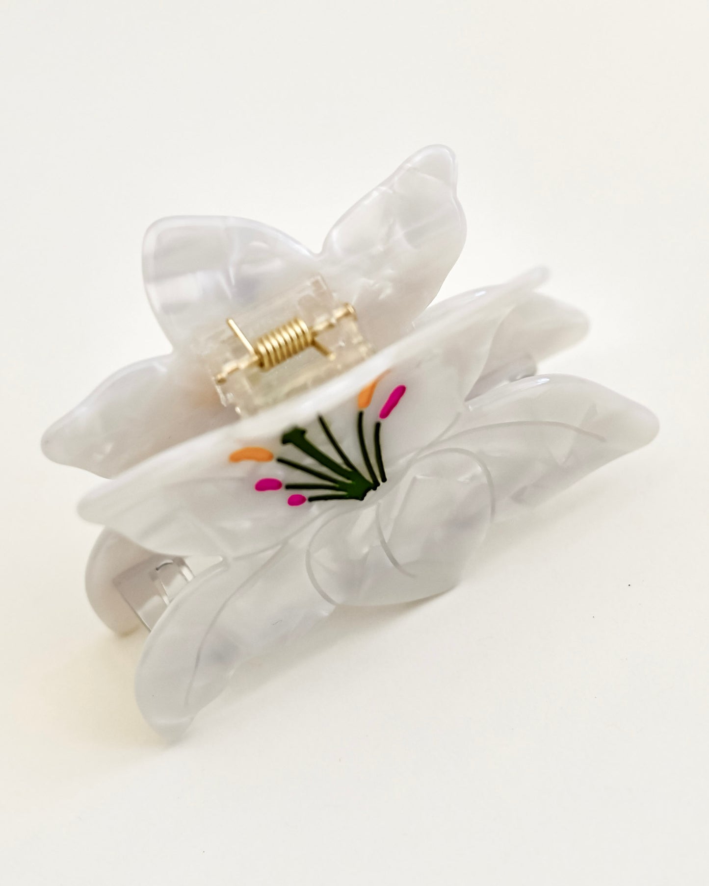 Opal Lily Claw Clip