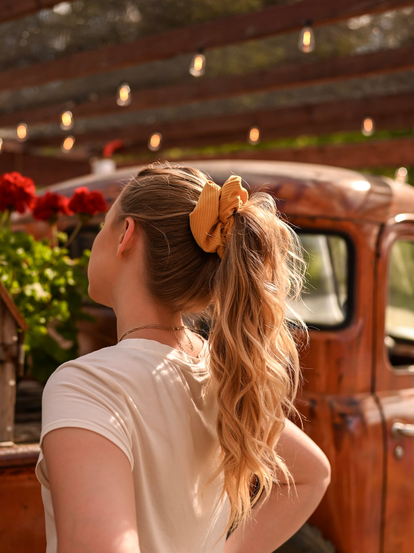 Pumpkin Ribbed XL Scrunchie