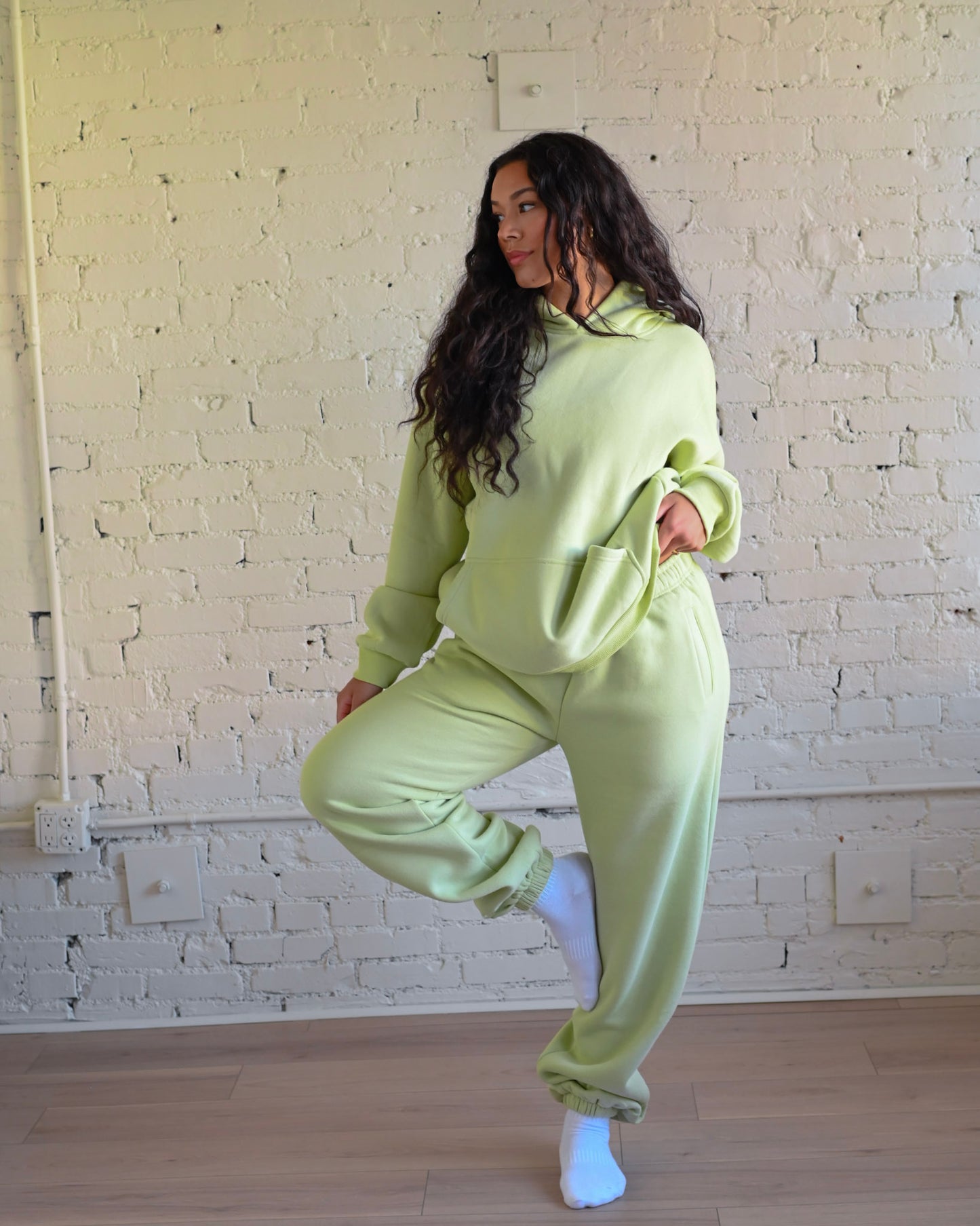 Key Lime Green Ultra Cozy Fleece // Hoodie