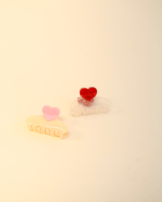 3D Heart Claw Clip