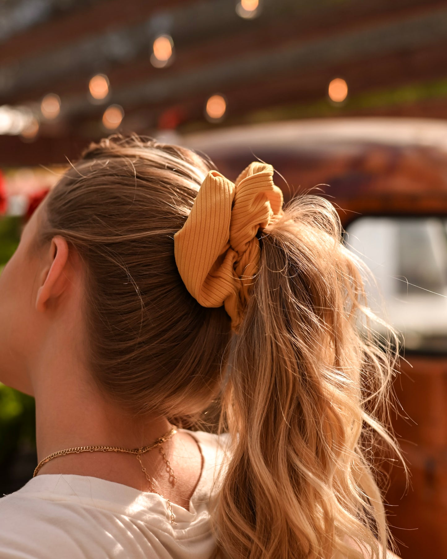 Pumpkin Ribbed XL Scrunchie