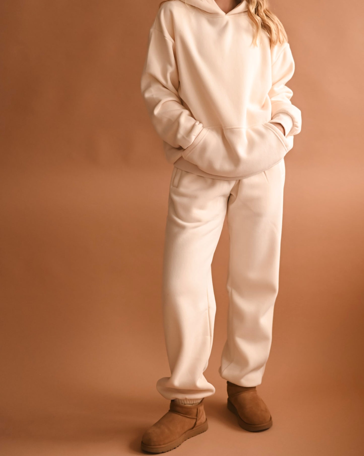 Cream Ultra Cozy Fleece // Sweatpants